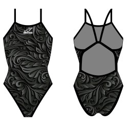 MAILLOT DE BAIN FEMME À FINES BRETELLES BLACK