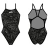 MAILLOT DE BAIN FEMME À FINES BRETELLES BLACK