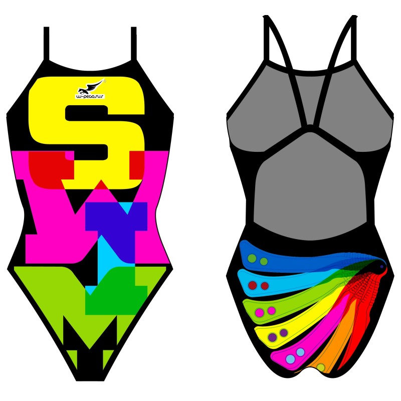 MAILLOT DE BAIN FEMME À FINES BRETELLES SWIM