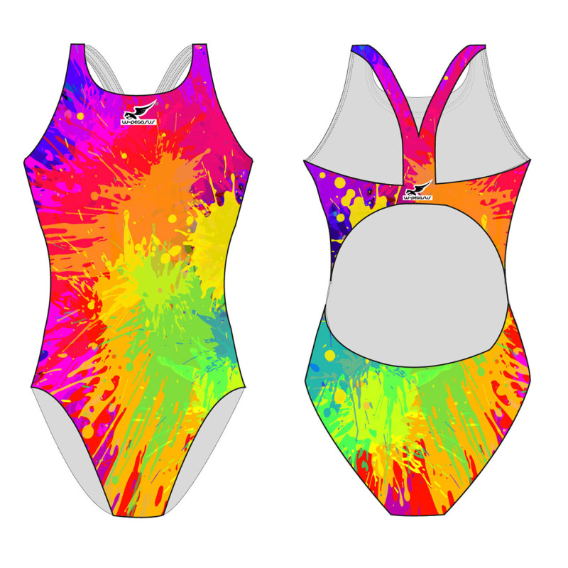 WOMEN'S SWIMSUIT WITH WIDE STRAP SPLASH