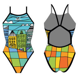 WOMEN'S SWIMSUIT WITH THIN STRAP CITY