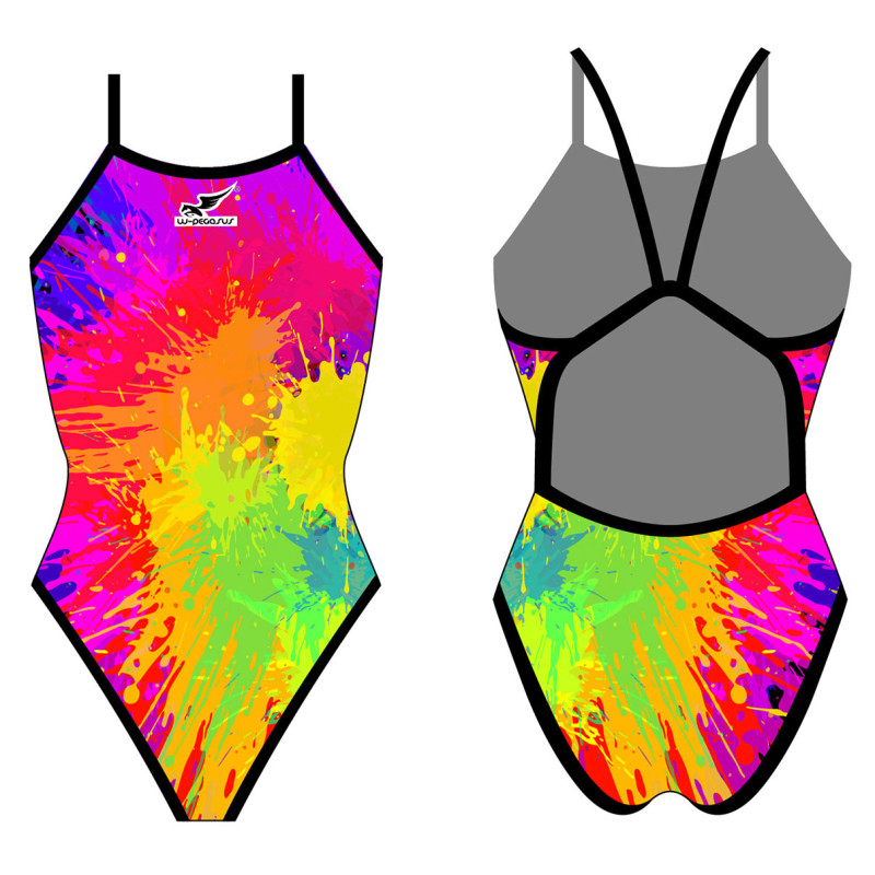 MAILLOT DE BAIN FEMME À FINES BRETELLES SPLASH